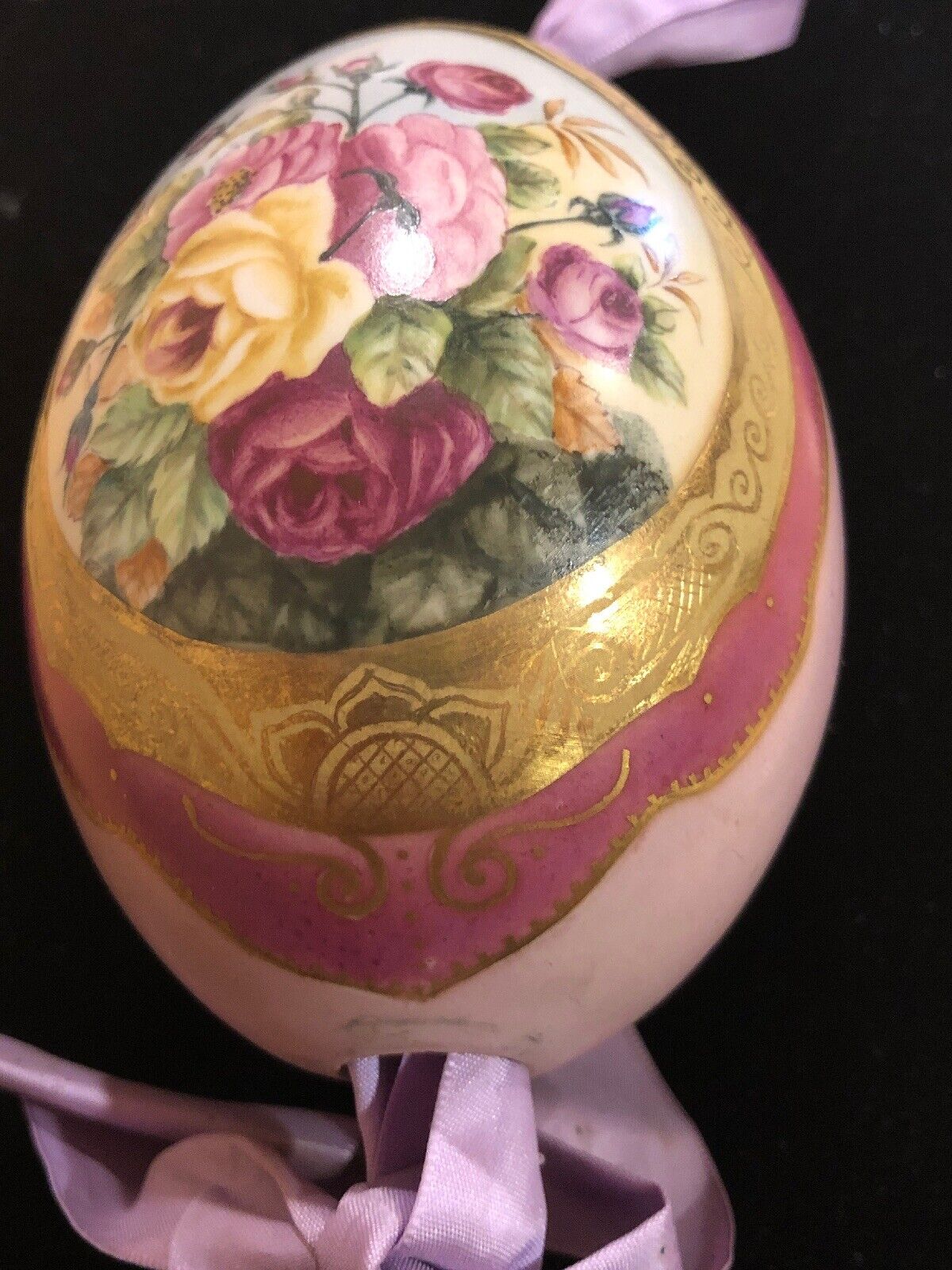 Imperial Russia Easter Egg Porcelain Hand Painted