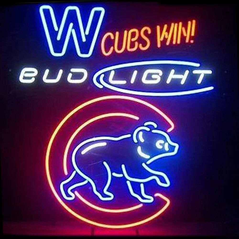 Chicago Cubs Win 2016 World Series Lamp Neon Light Sign 24\