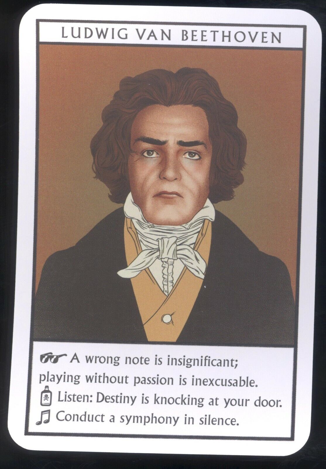 Ludwig Van Beethoven Music Pop Rock Tarot Trading Card 2019 Mint