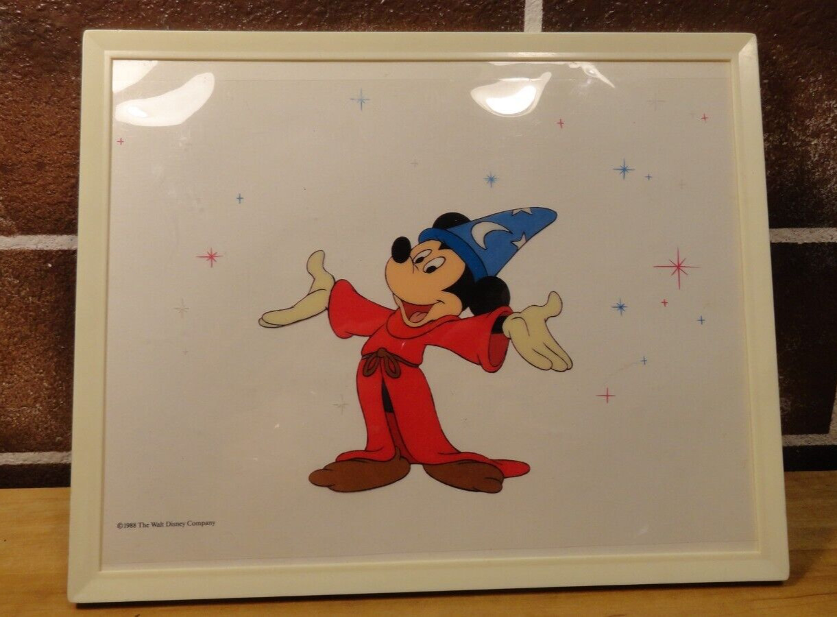 Disney's Magazine 1988 Cell Of Fantasia's Sorcerer Mickey Is 60 Framed LTD