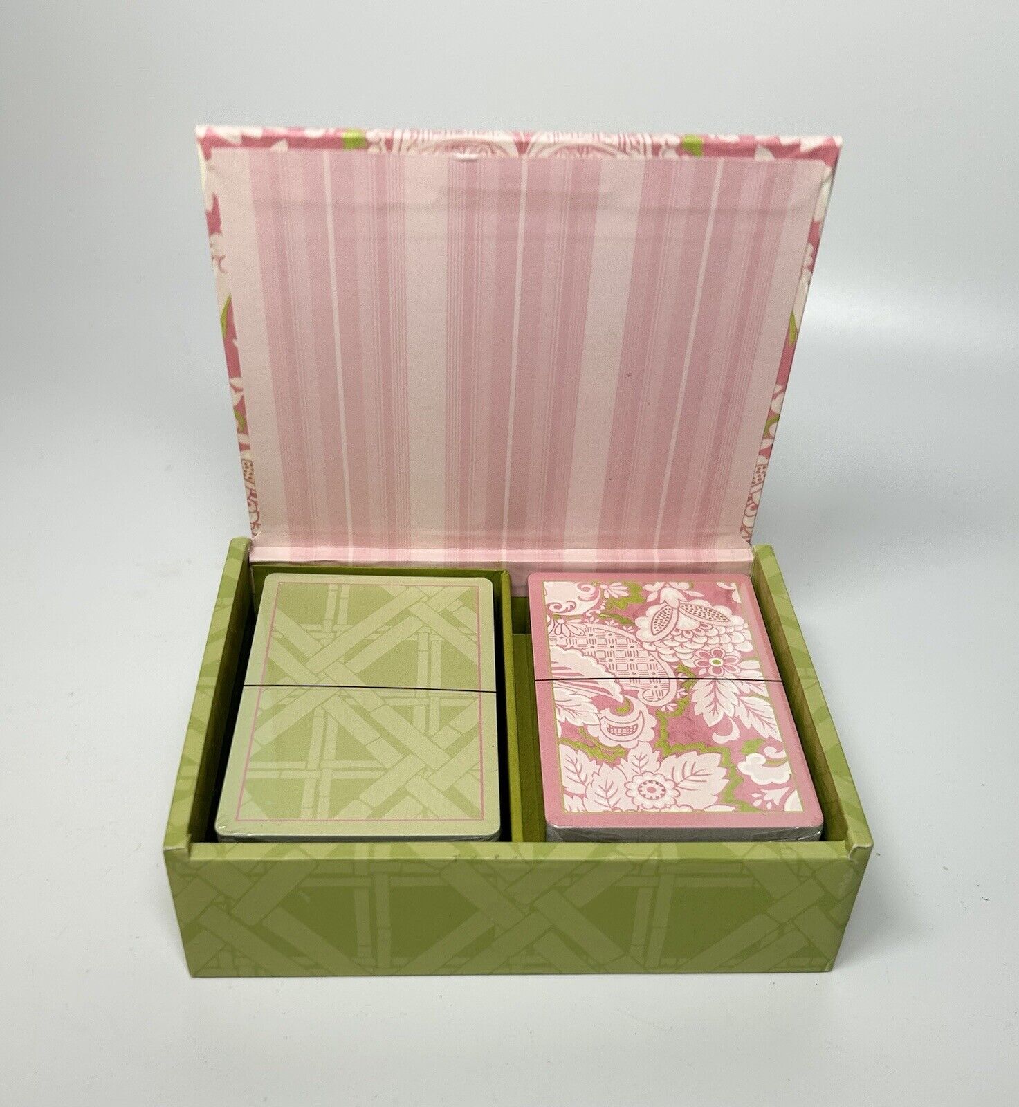 Anna Griffin Maime Double Deck Playing Cards CC3-5905 Pink Green Creative Papers