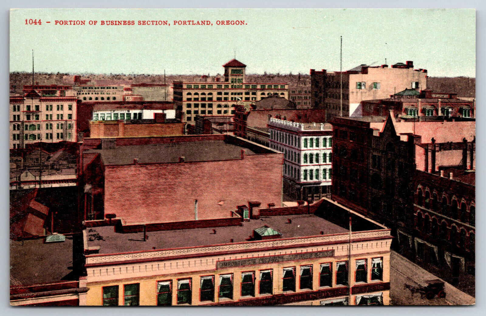 Vintage Postcard OR Portland Business District Aerial View Divided Back ~8278