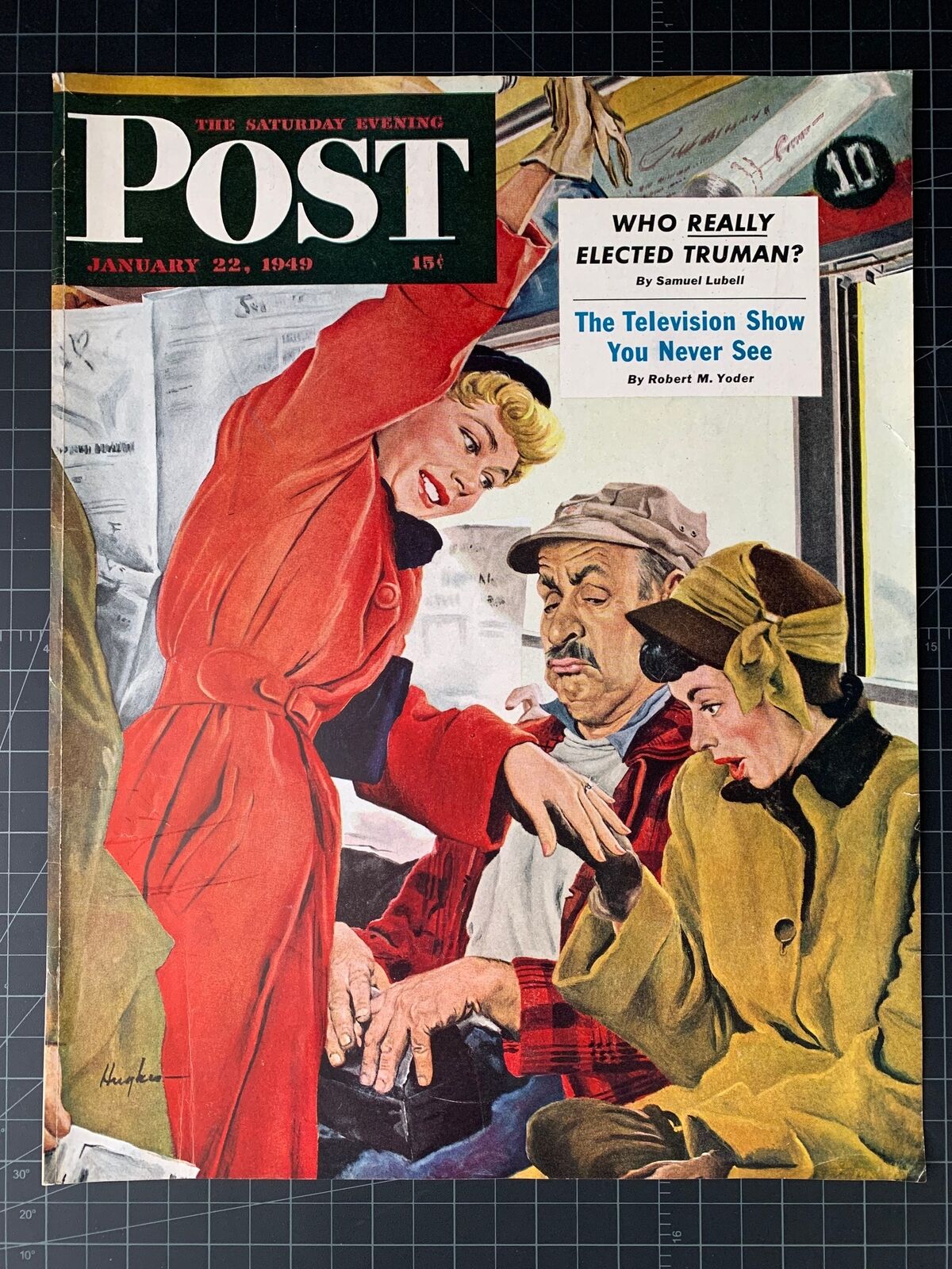 Vintage 1949 Saturday Evening Post Magazine Cover