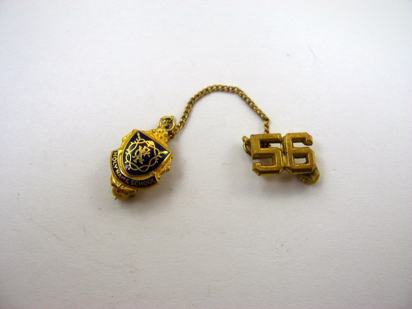 Vintage Collectible Pin: Beautiful HOLY NAME SCHOOL 1956