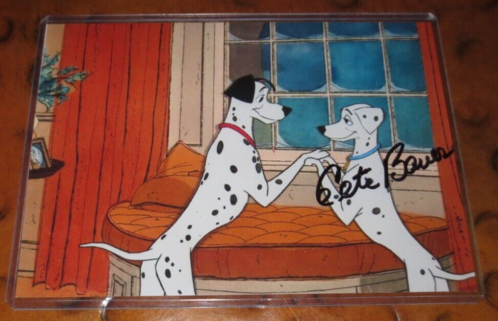 Cate Bauer voice of Perdita Disney's 101 Dalmations  signed autographed photo 