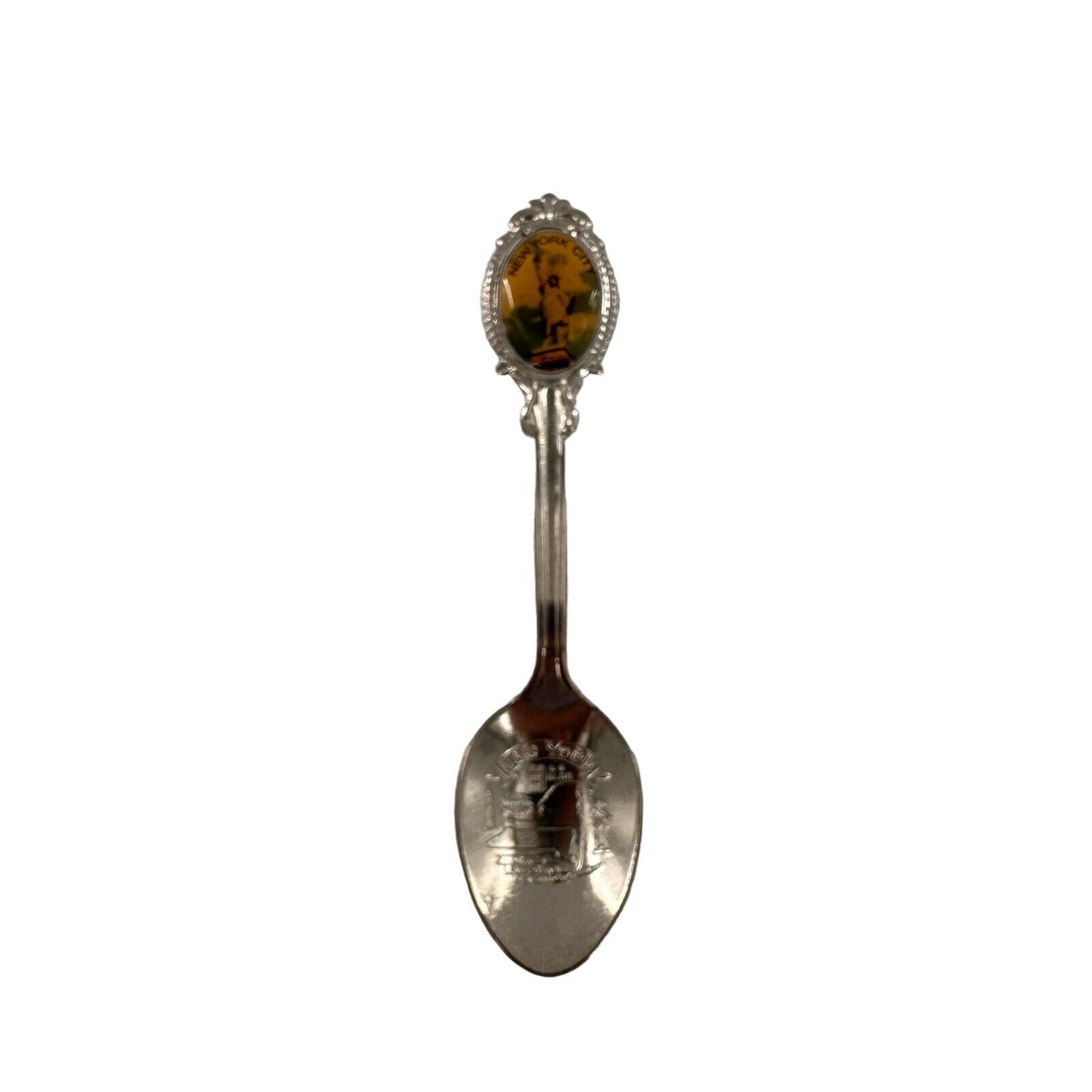 Vintage Souvenir Spoon US Collectible New York City Silver Played Collectible