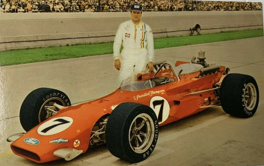 5-time Indianapolis 500 Champion AJ Foyt - Vintage Chrome Postcard - Unused 1970