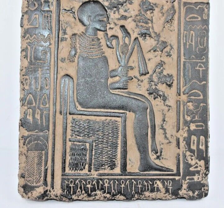 RARE ANCIENT EGYPTIAN ANTIQUE PTAH Lord of Wisdom divine blacksmith Stella Stela