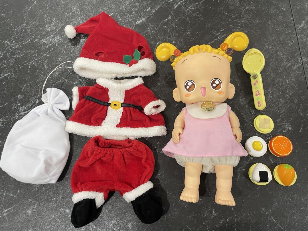 Vintage Ojamajo Doremi Mogu Mogu Hana-chan Doll Toy w/ Santa costume G42459