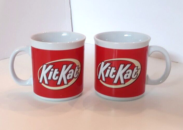 Galerie Hershey's KitKat  12 Ounce Ceramic Coffee Cups Mugs Set of 2