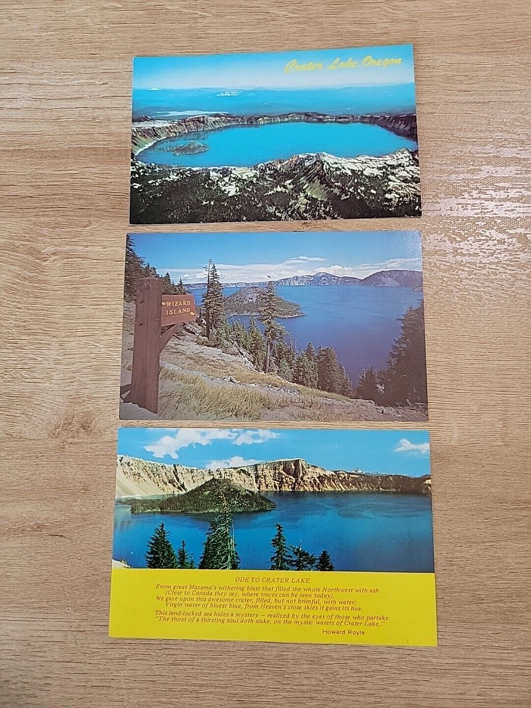 3 Crater Lake UNP Vintage Postcards  Postcard Unposted Oregon