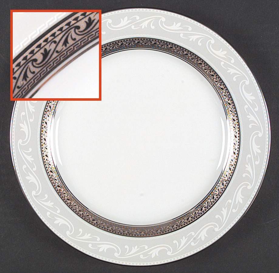 Noritake Crestwood Platinum Accent Luncheon Plate 2297821