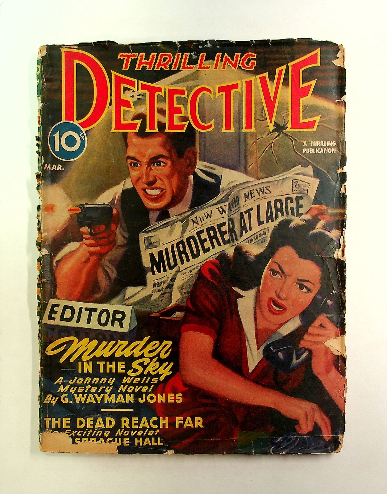 Thrilling Detective Pulp Mar 1945 Vol. 54 #3 FR/GD 1.5