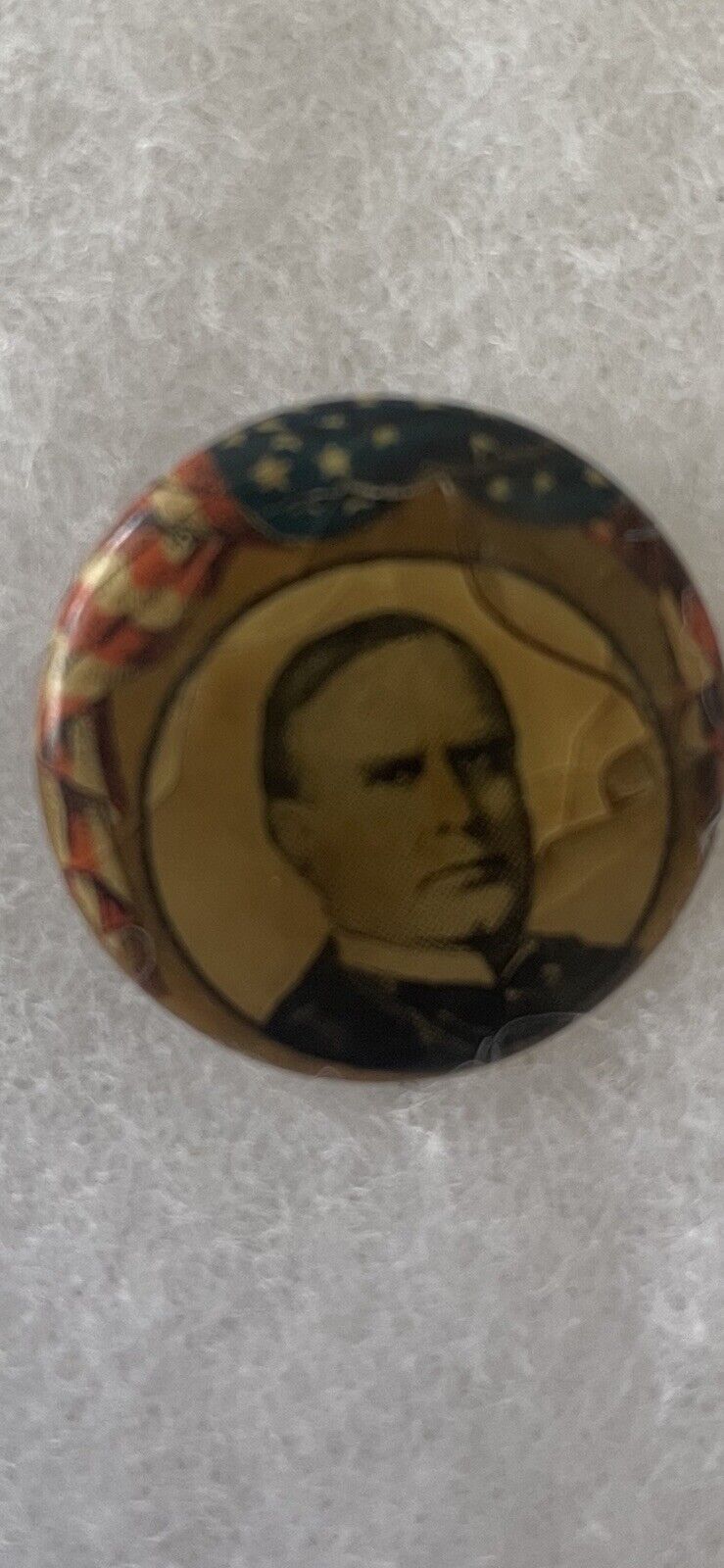 Vintage￼ 1896 William McKinley ￼presidential campaign Pinback￼￼ Button￼ 7/8