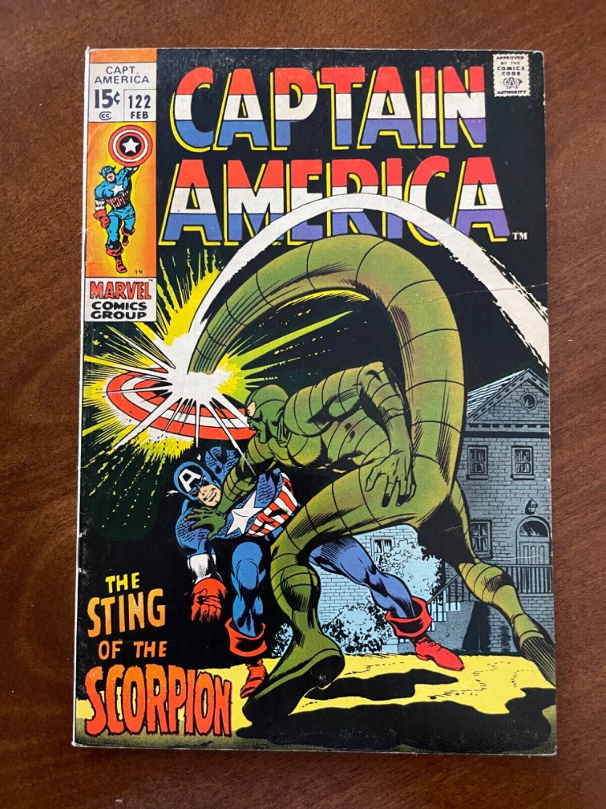Captain America #122, Marvel (1970) ~VG (4.0) - Sting of the Scorpion