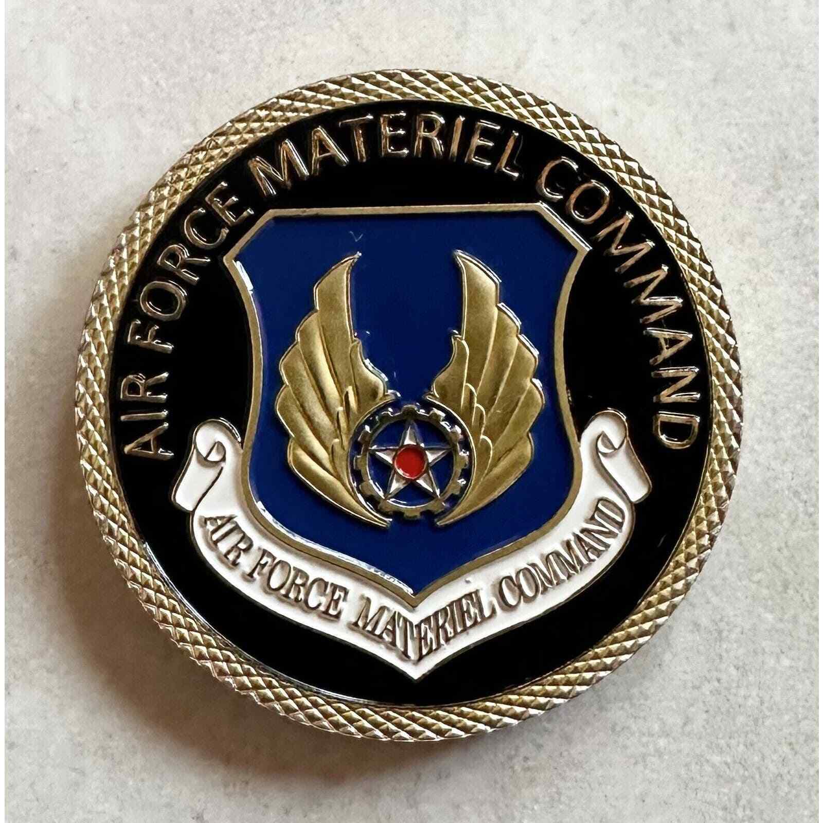 USAF AIR FORCE MATERIAL COMMAND Challenge Coin Wings