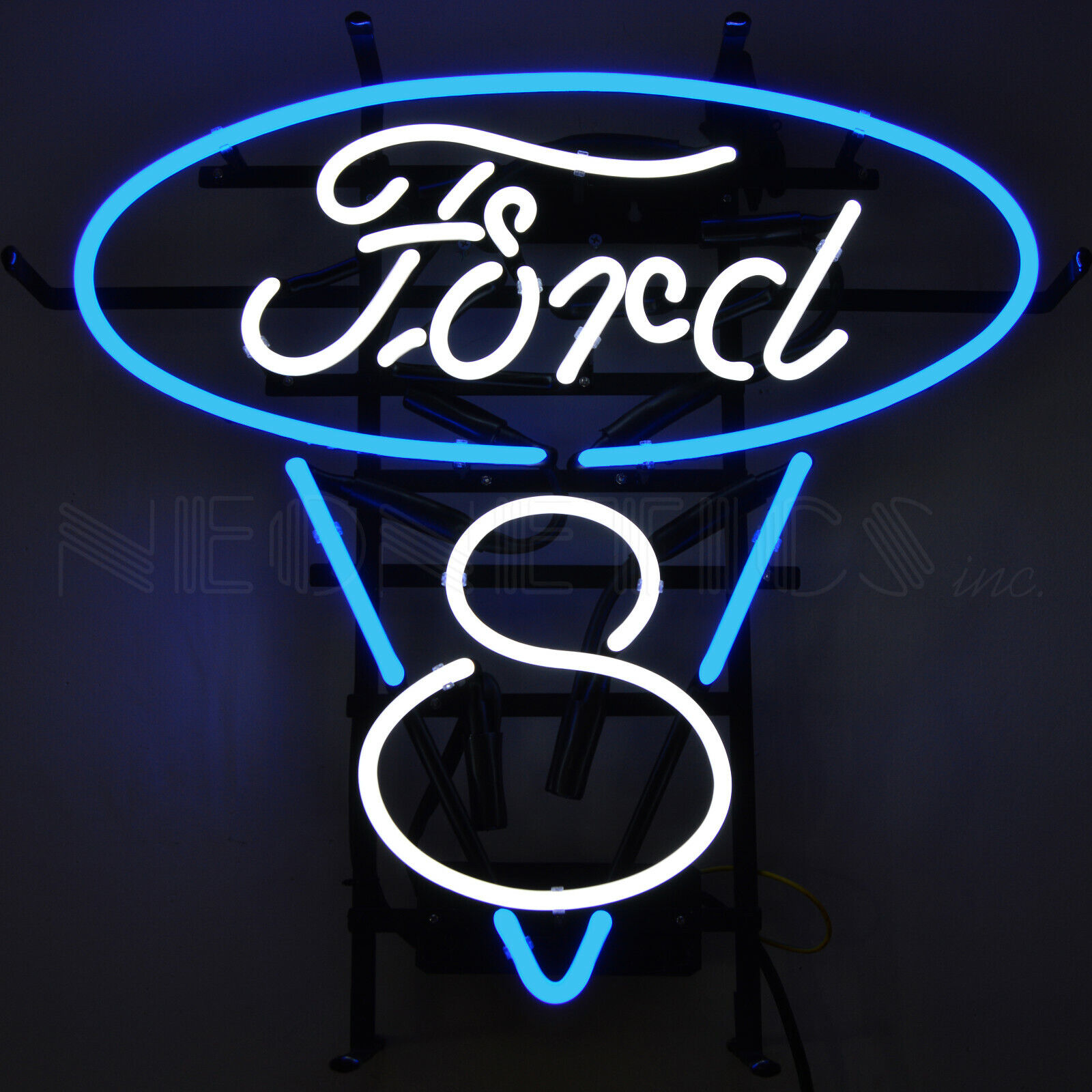 Ford V8 Neon sign Cougar Eight 1950 Truck Dads Garage wall lamp Comet Cyclone 