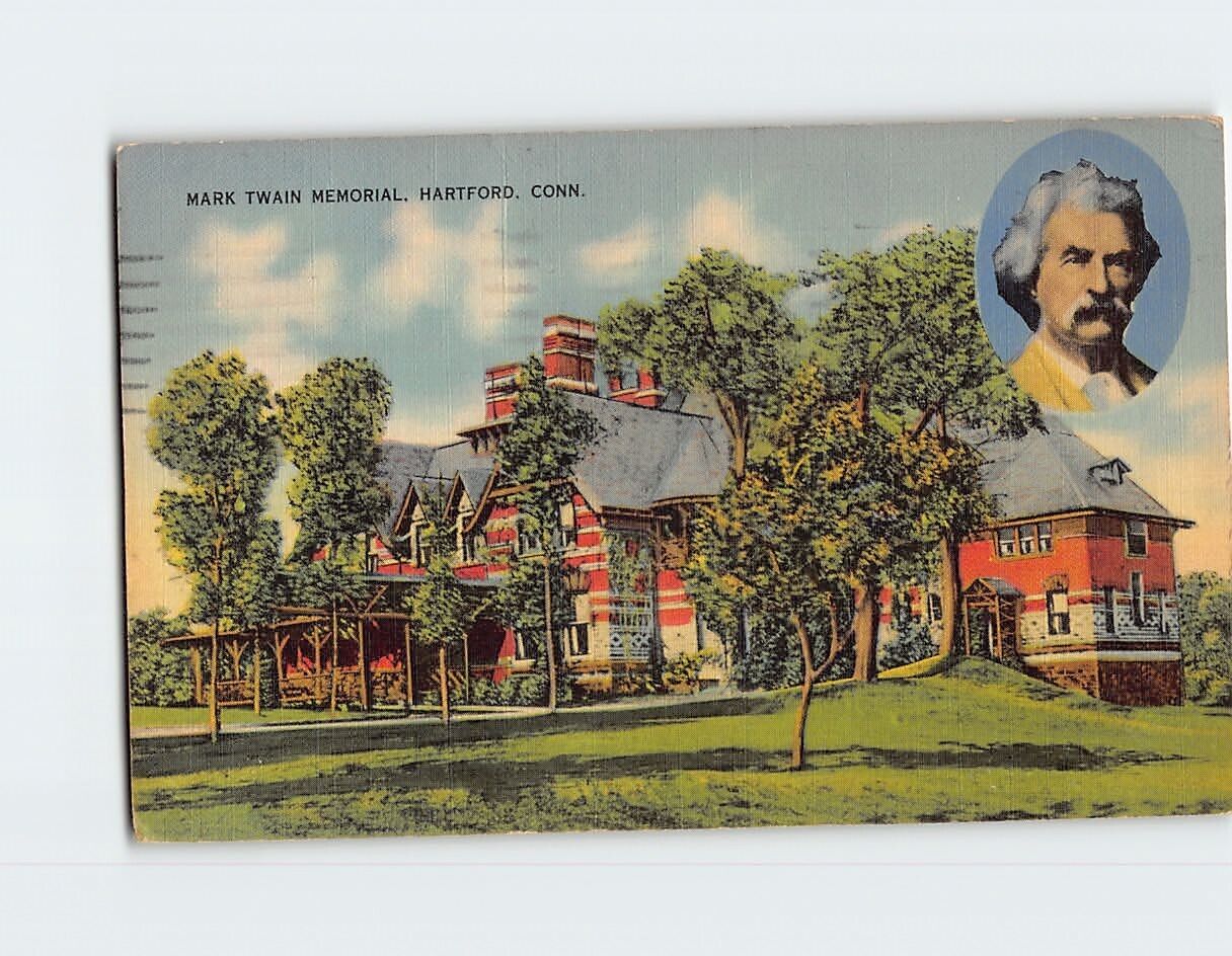 Postcard Mark Twain Memorial Hartford Connecticut USA