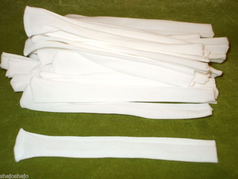 10 PAIR CLEAN NEW WHITE NYLON SOCKS FOR MODERN OR VINTAGE 10-14 INCH DOLLS