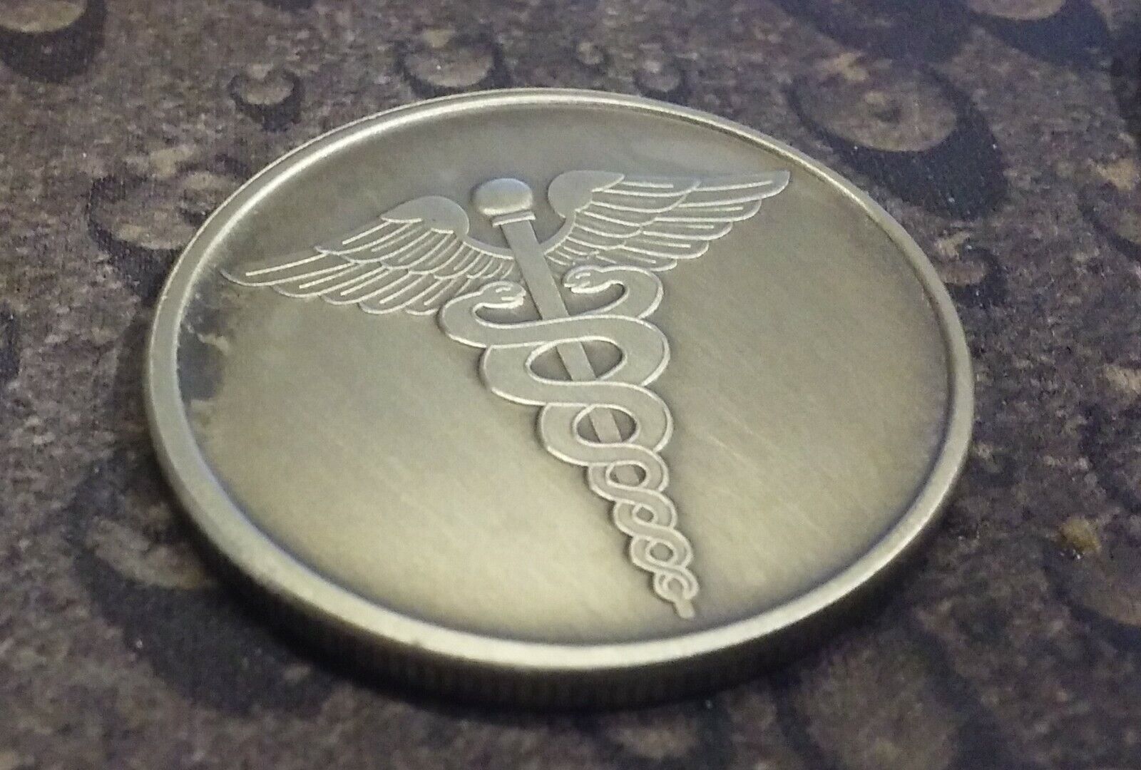 Doctor Medical Caduceus antiqued nickel coin