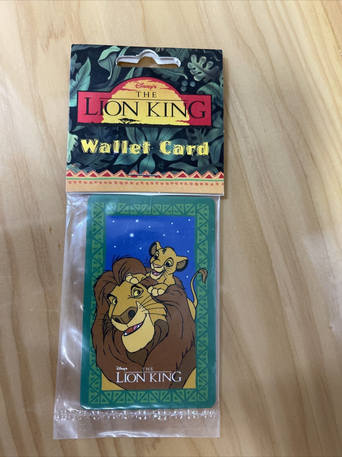Vintage Walt Disney Lion King Wallet Cards Sealed New Simba Mufasa Ephemera Rare