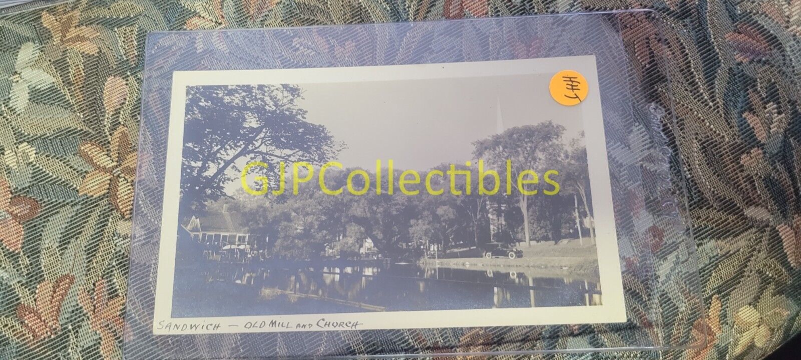 HHT VINTAGE PHOTOGRAPH Spencer Lionel Adams SANDWICH OLD MILL AND CHURCH