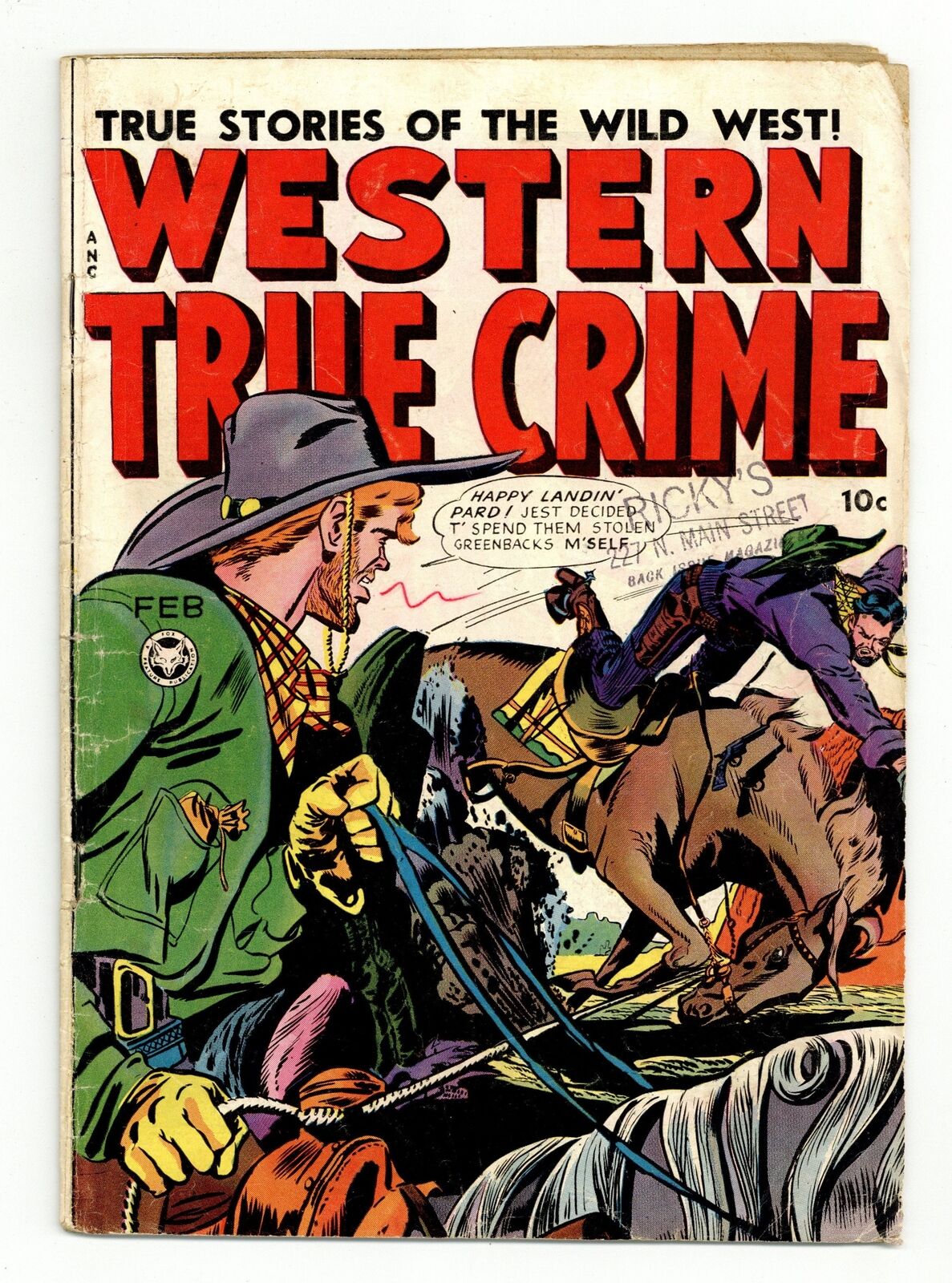 Western True Crime #4 GD/VG 3.0 RESTORED 1949