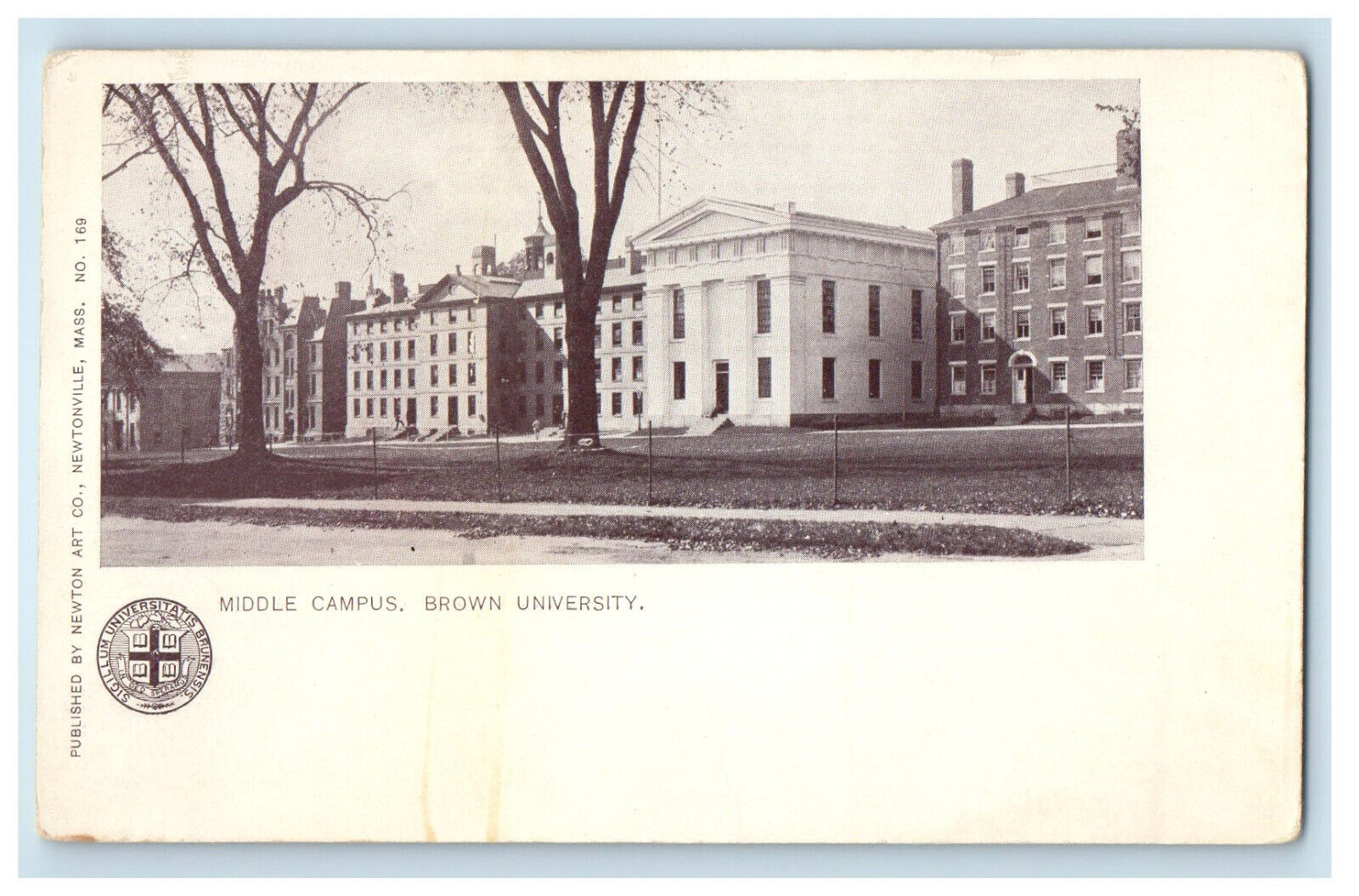 c1900s Middle Campus, Brown University Providence RI PMC Postcard
