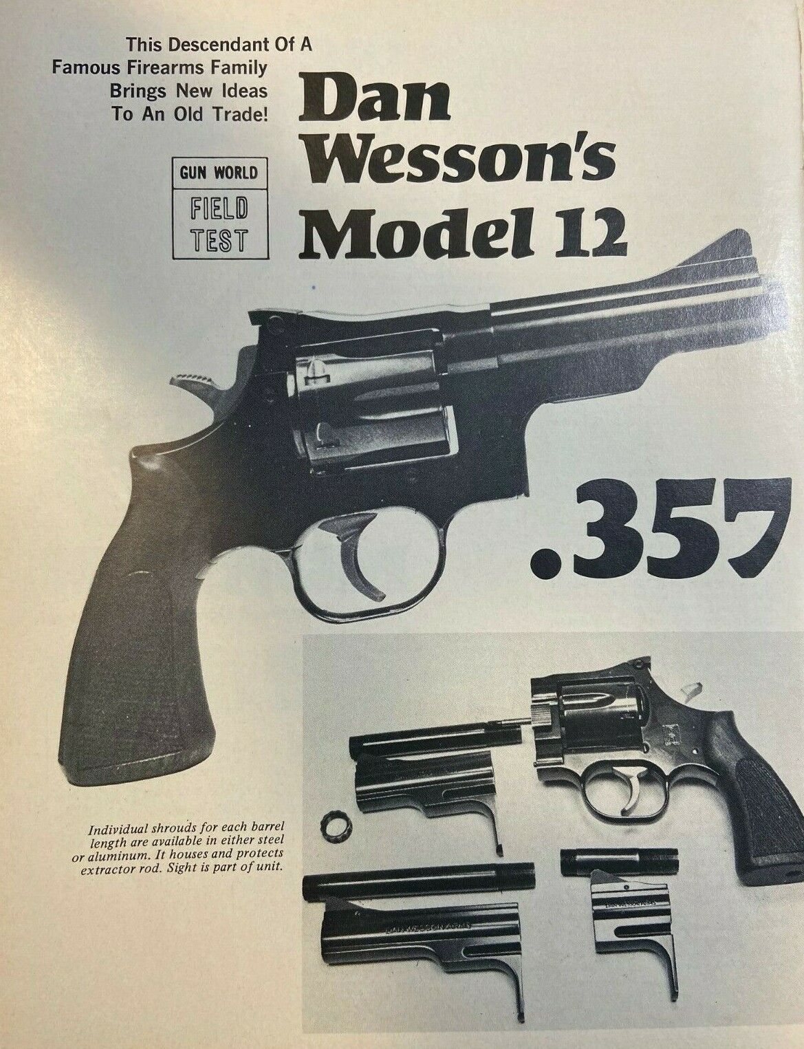 1969 Dan Wesson Model 12 Handgun Field Test illustrated