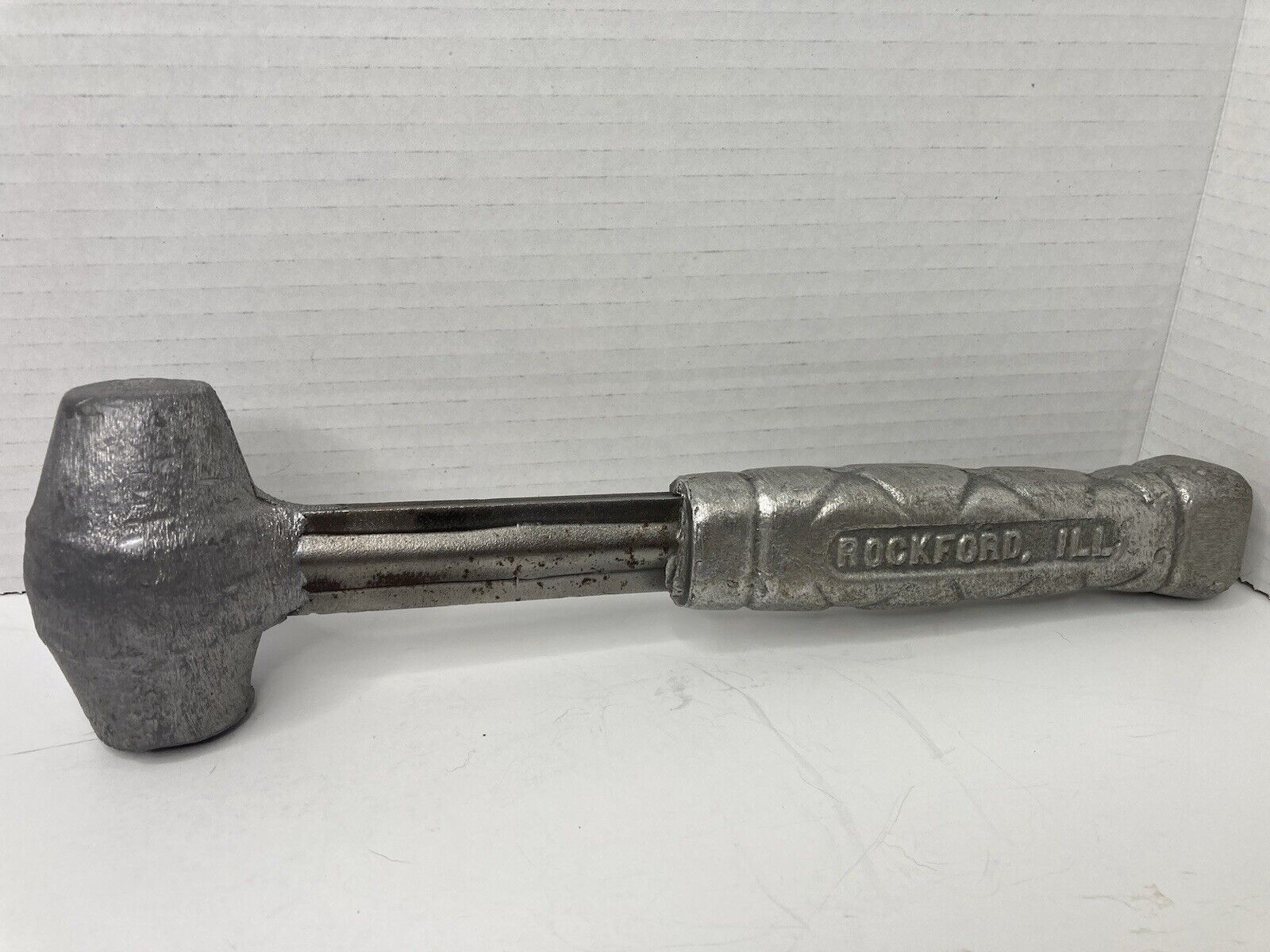 Vtg Imperial Hammer Inc. Rockford, IL Lead Mallet w Cast Aluminum Handle 3lbs 15