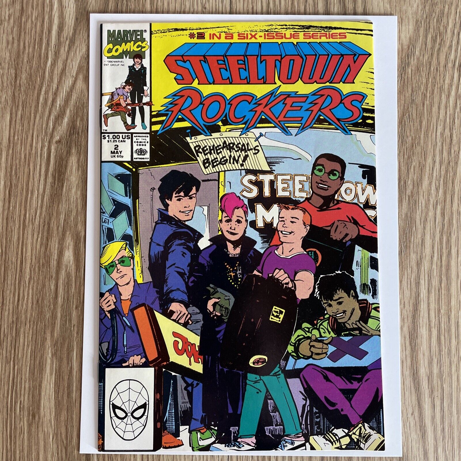 Steeltown Rockers #2 (Marvel Comics May 1990)