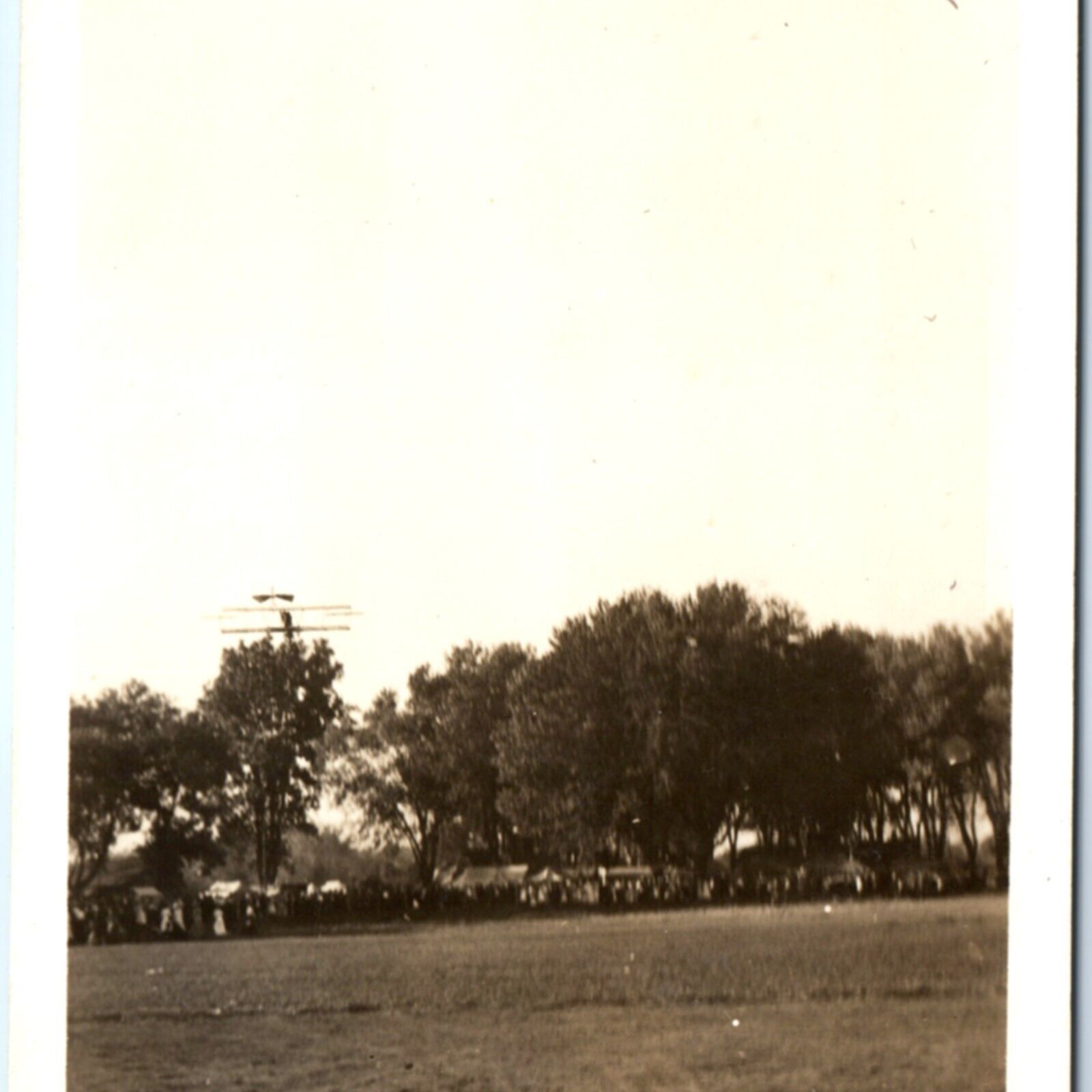 c1910s Early Airplane Flying RPPC Festival Fair Biplane Real Photo Aircraft A139