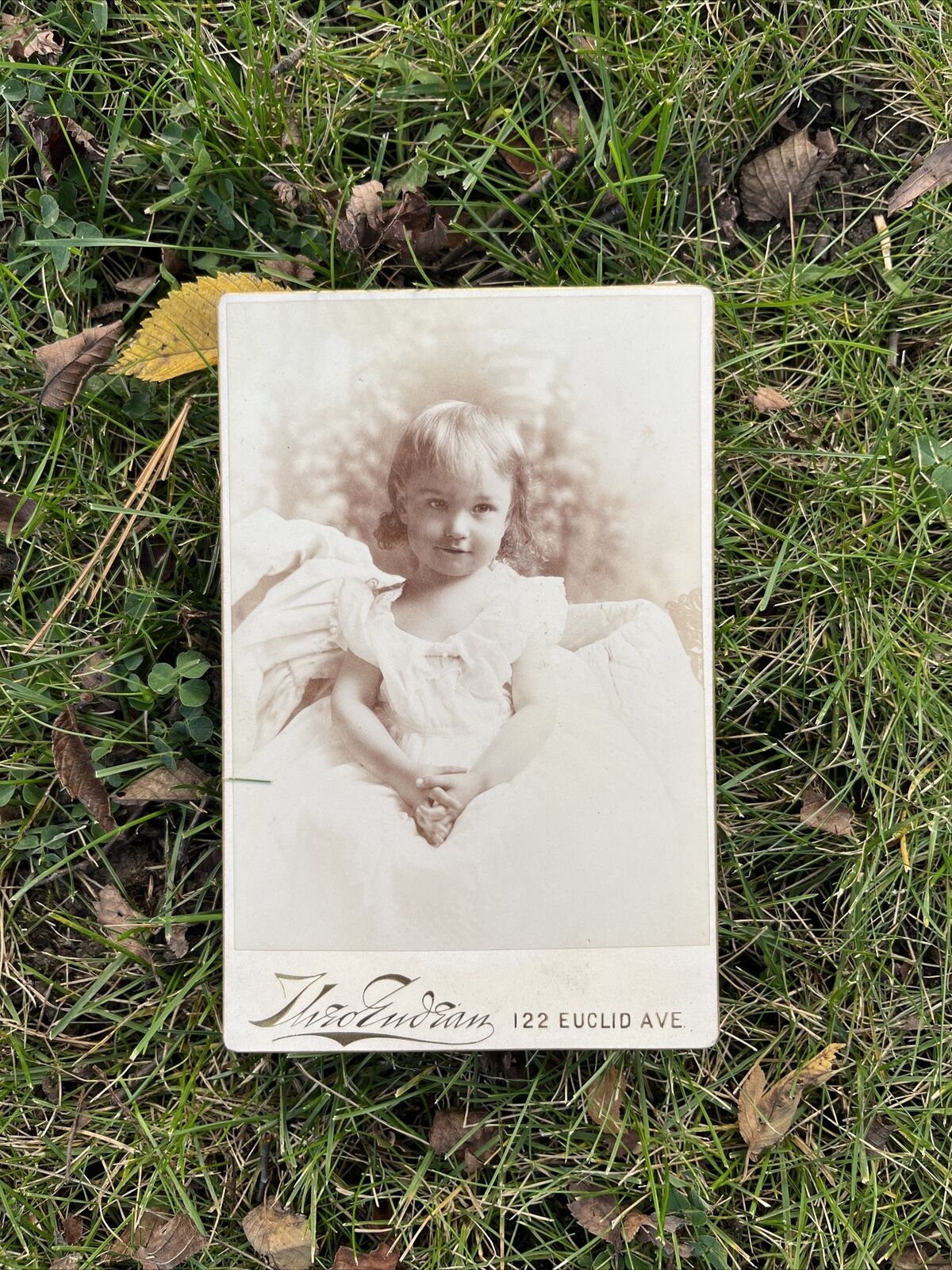 Lovely Edwardian Girl In White Child Antique Photography Victorian Vintage 1800s