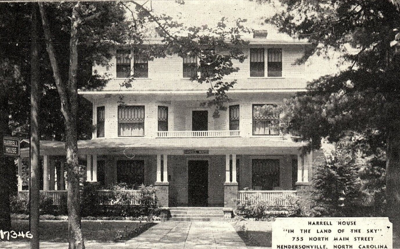 1930s HENDERSONVILLE NORTH CAROLINA HARRELL-CHARLESTON HOUSE INN POSTCARD 46-101