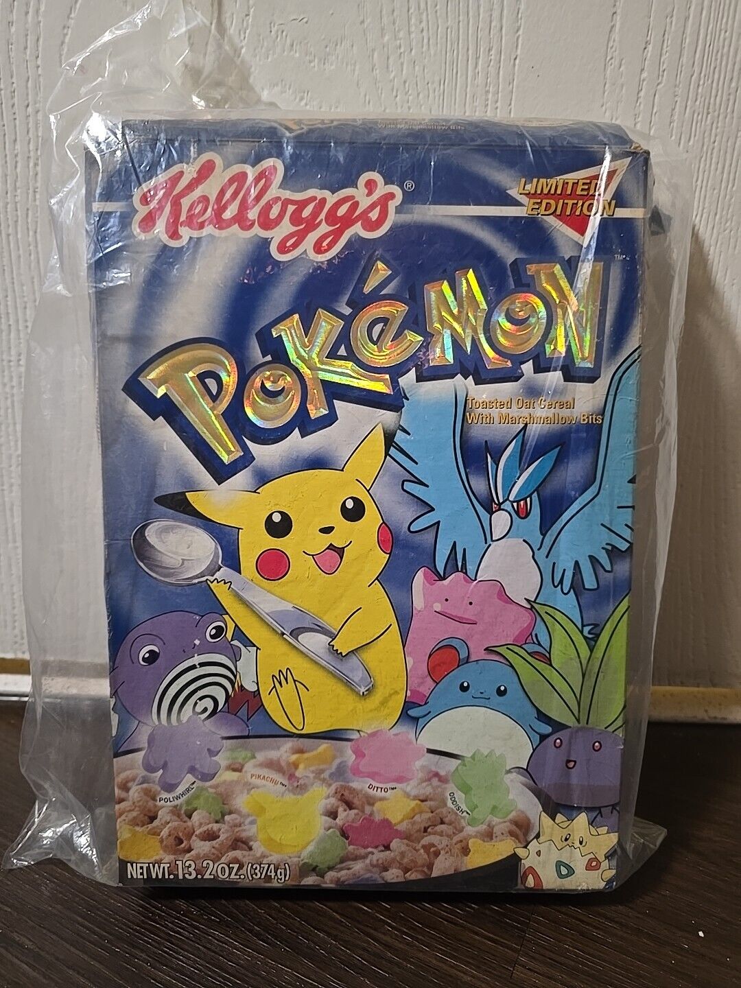 Vintage Kellogg’s Pokémon Foil Cereal Box 2000 Limited Edition Collector's Item
