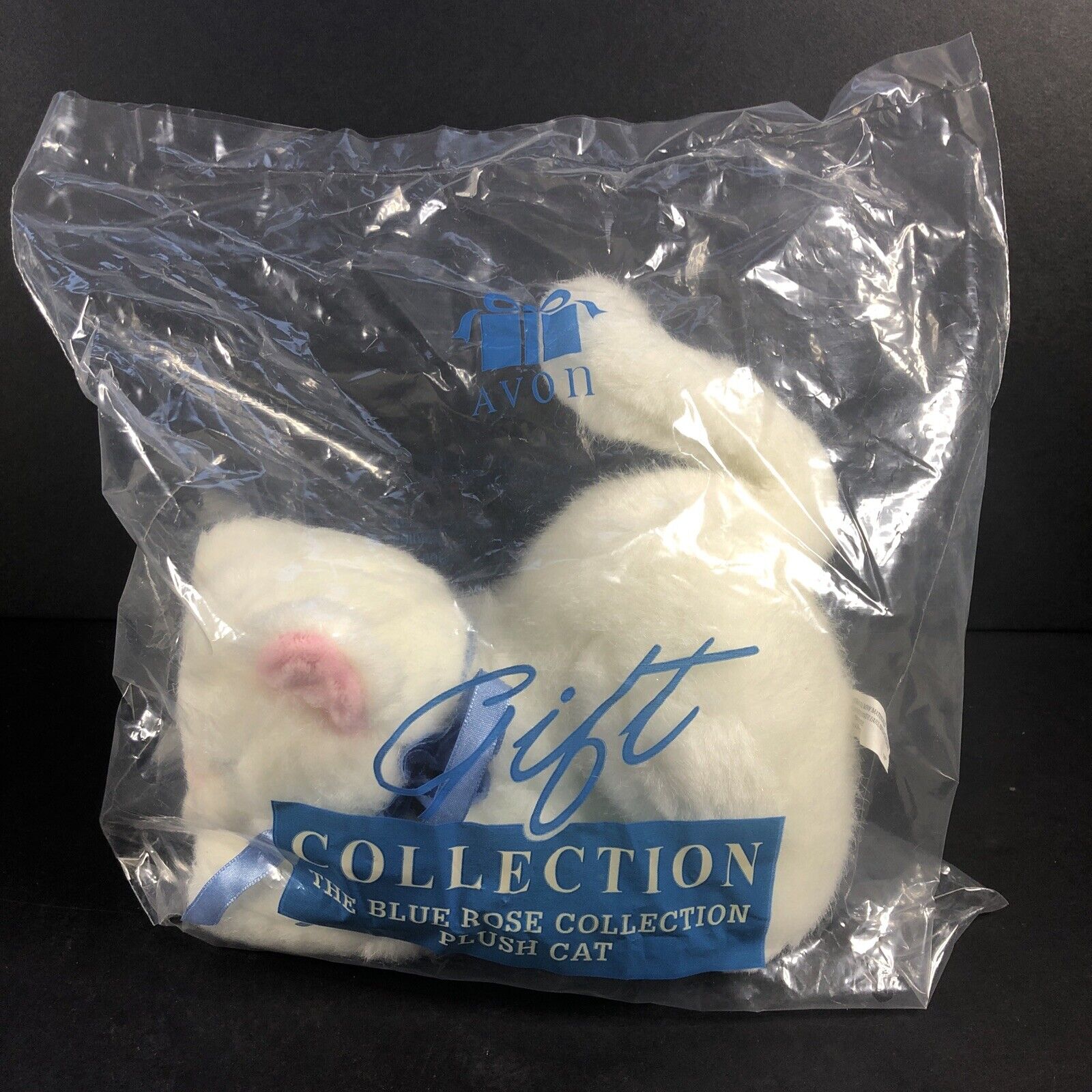 Avon The Gift Collection Blue Rose Collection Plush Cat 7” 1997 NEW SEALED BAG