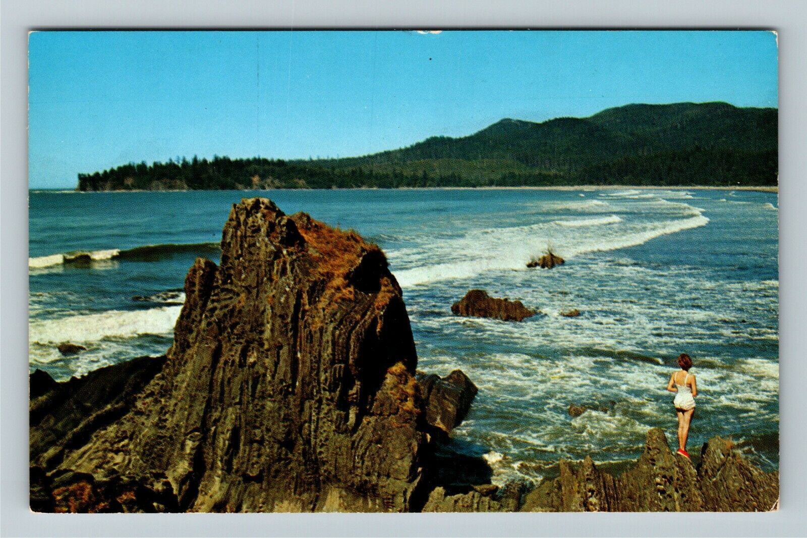Cape Flattery WA-Washington Western Most Part US Coastline Vintage Postcard