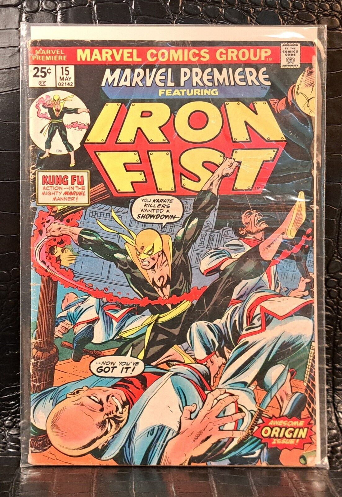Marvel Premiere #15, 1st Appearance Iron Fist Value Stamp Intact