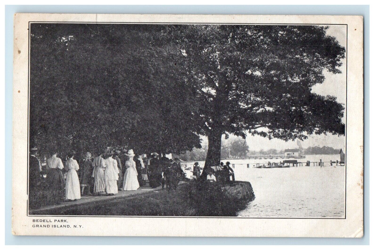c1910's View Of Bedell Park Grand Island New York NY Unposted Antique Postcard