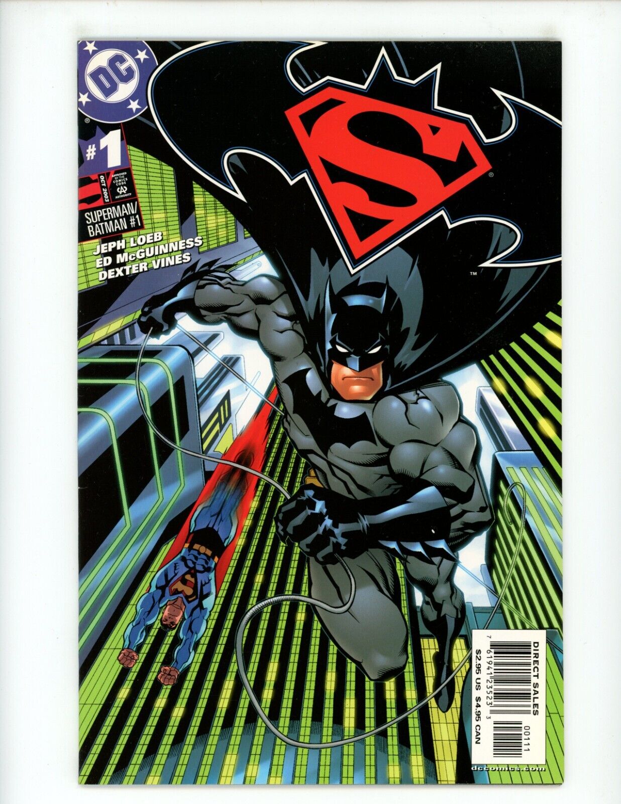 Superman Batman #1 Comic Book 2003 VF Jeph Loeb Ed McGuinness DC