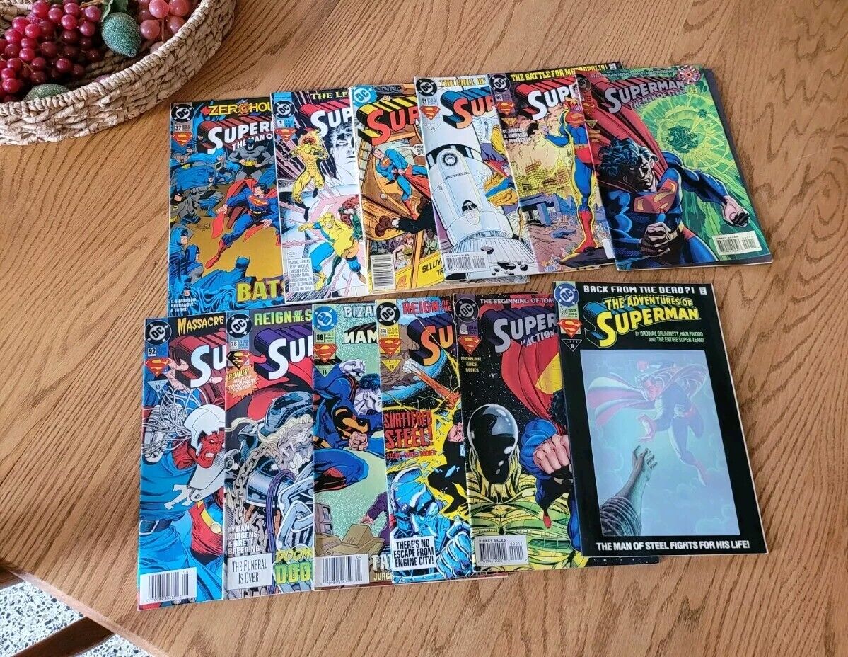 Lot of 12 DC Superman Comics 