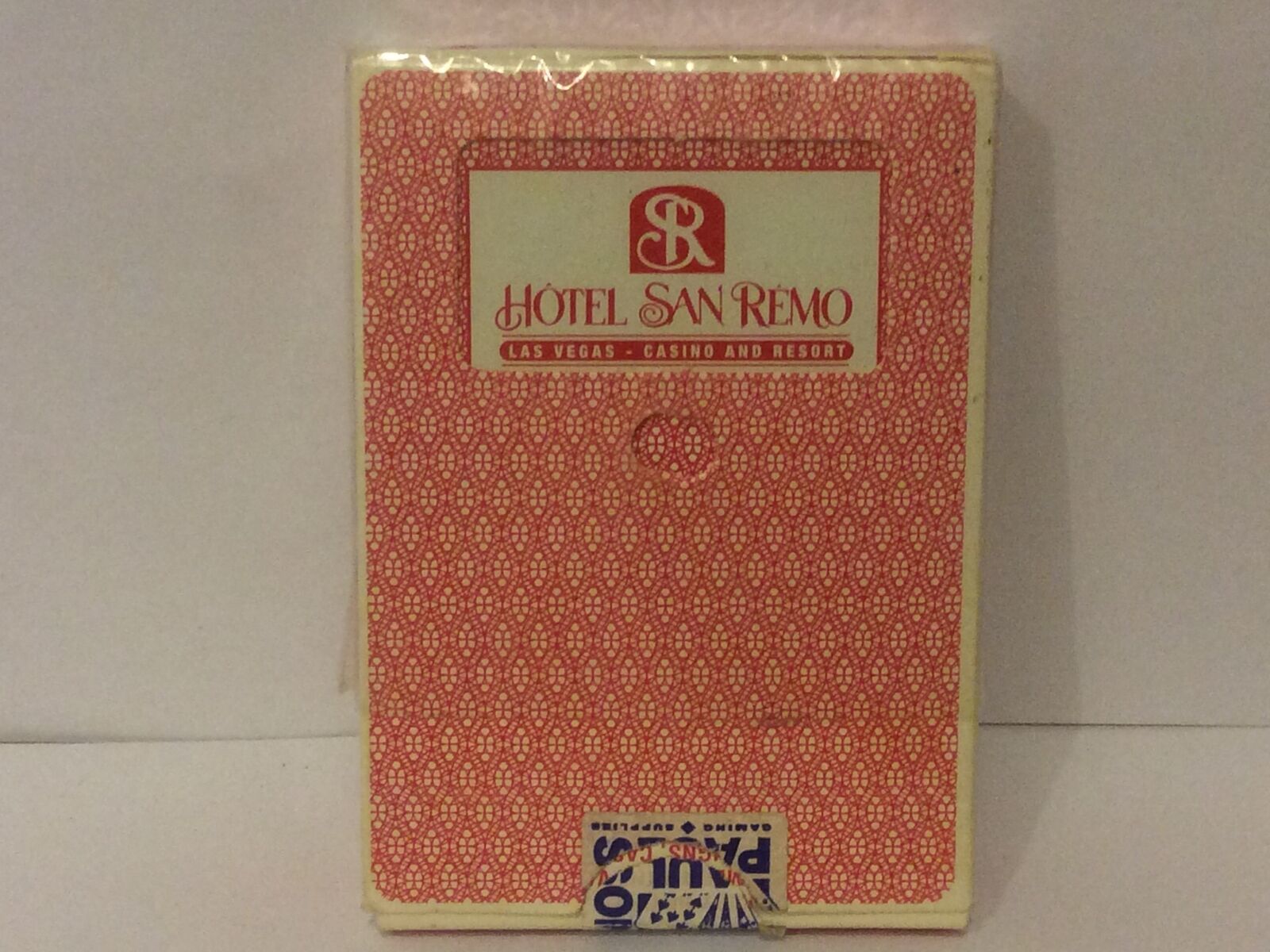 Hotel San Remo Playing Cards Rare Double Punch To The 2 Of Clubs
