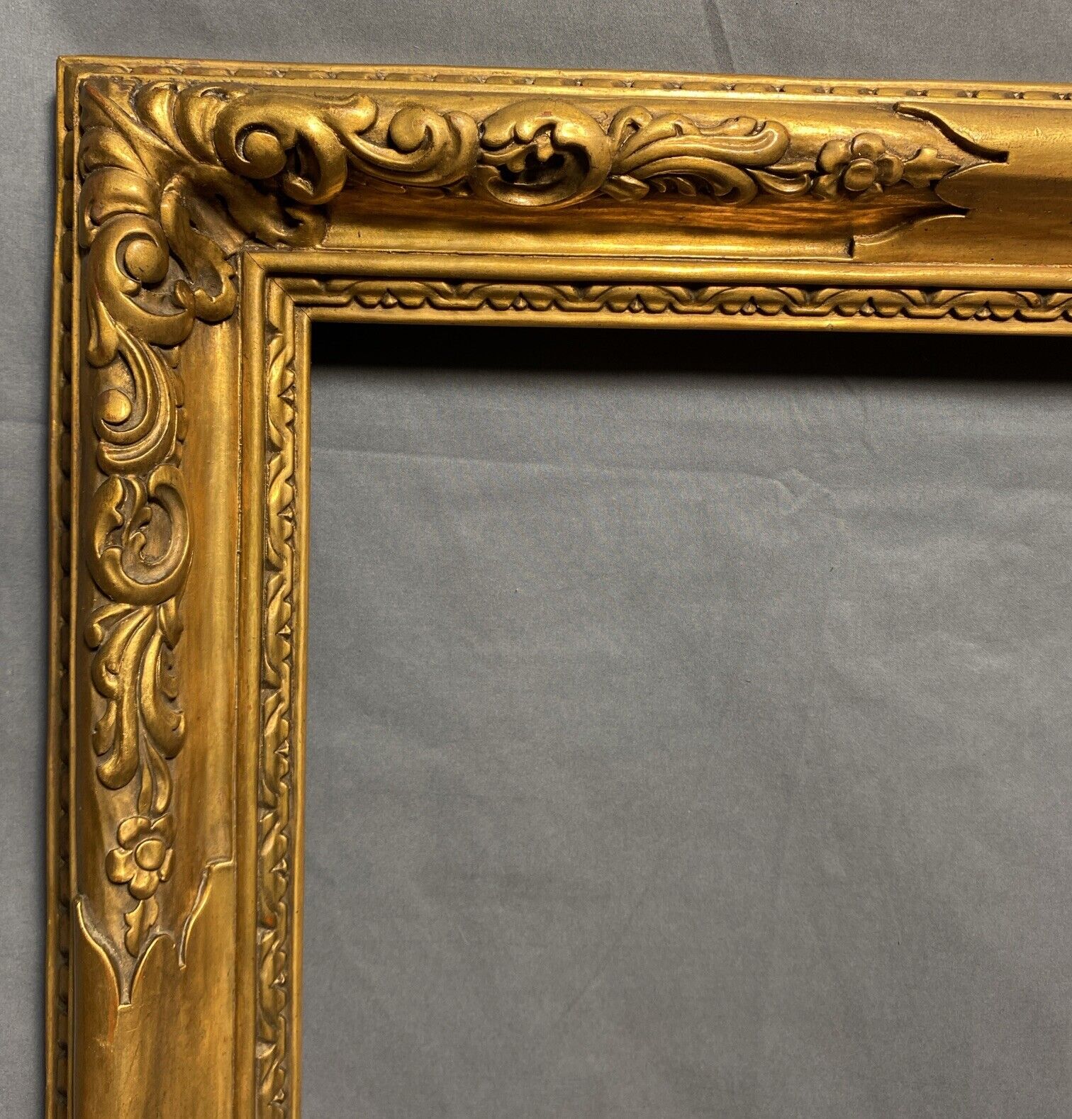Large Vintage Victorian Style Gold Gilt Gesso Wood Frame Fits 26.75\