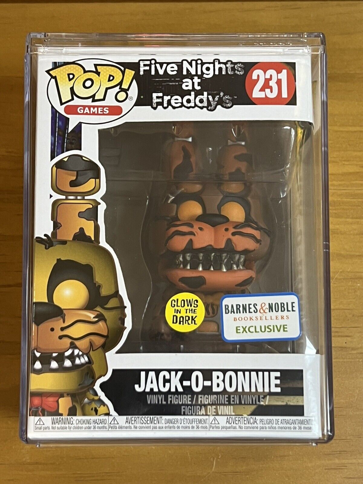Funko Pop #231 FNAF Jack-O-Bonnie Glow In The Dark Barnes & Noble Exclusive