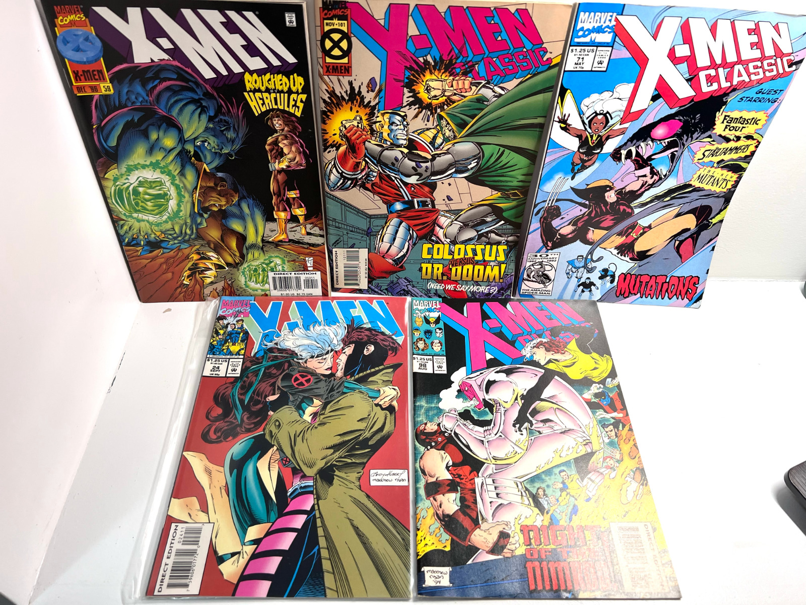 5 Vintage Marvel X-Men Comic Books