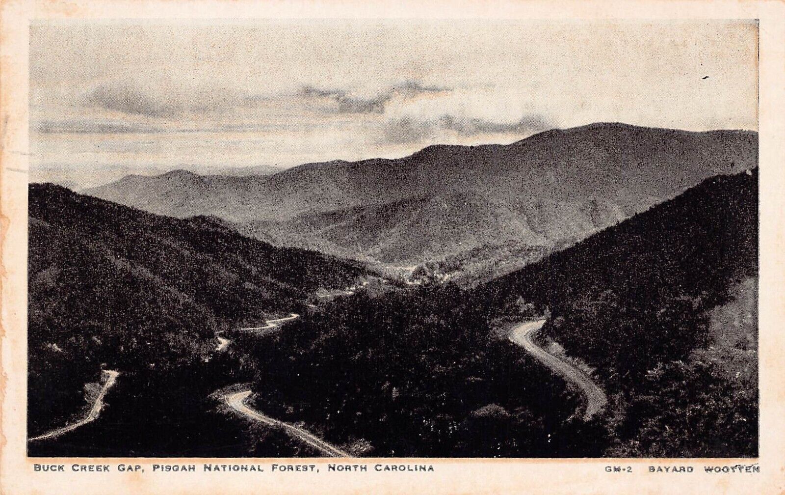 Asheville NC Buck Creek Gap Pisgah Forest Blue Ridge Mountains Vtg Postcard C27