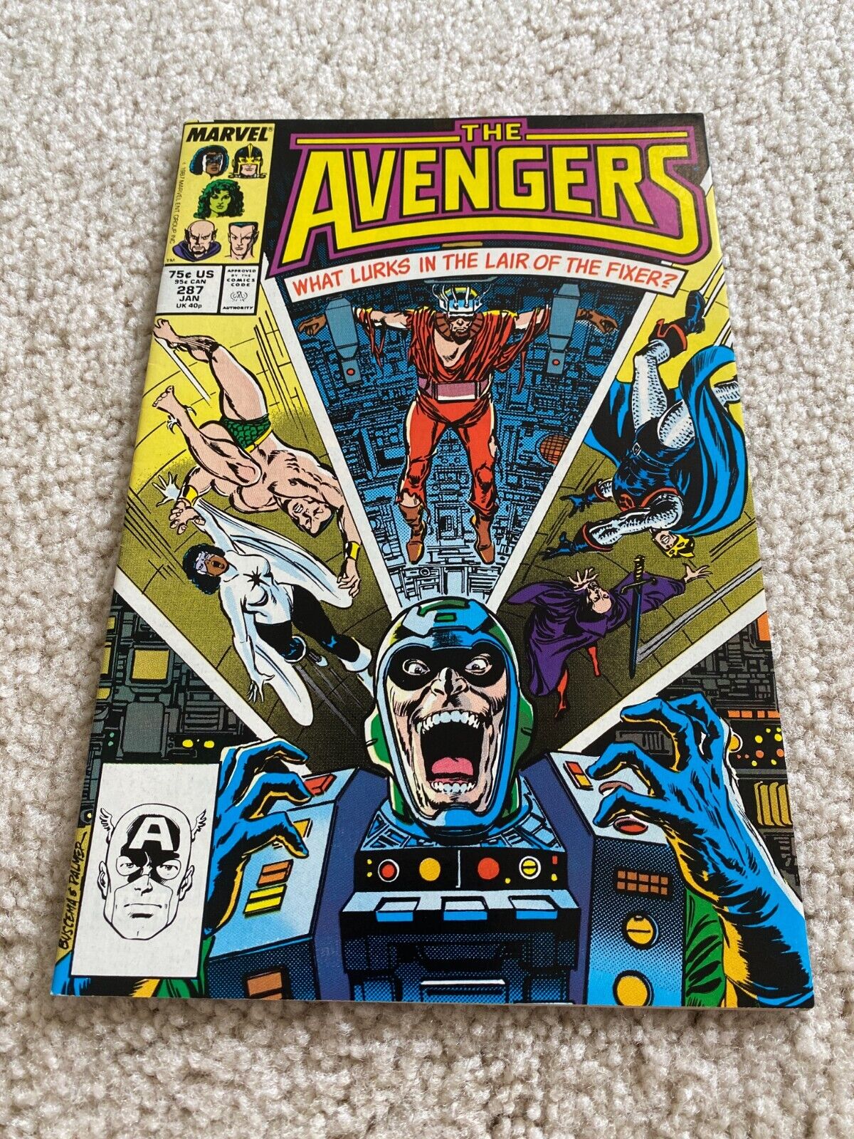 Avengers  287  NM-  9.2  High Grade  Iron Man  Captain America  Thor  Vision