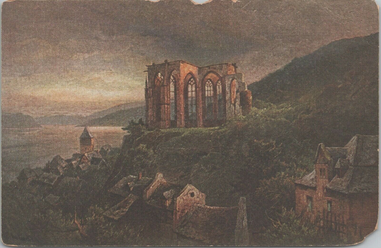 Die Wernerkapelle Bacharach Germany Deutschland CPA Antique Postcard - Unposted