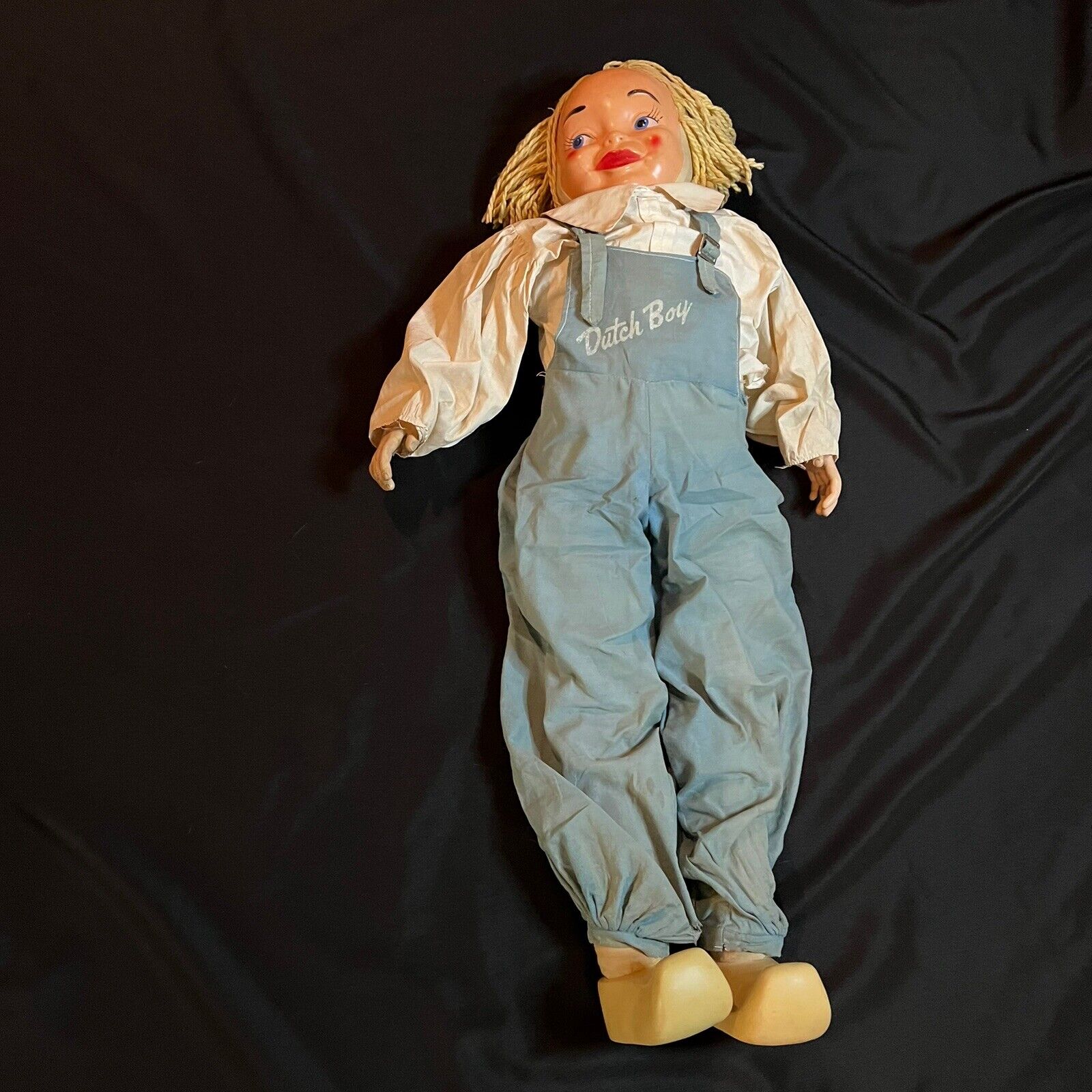 Vintage Large Dutch Boy Paints Store Display Doll 37”