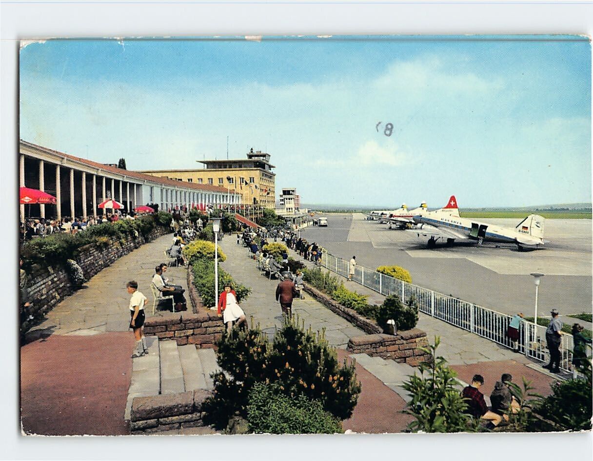 Postcard Flughafen Stuttgart Germany